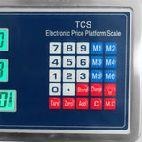 300kg Electronic Digital Platform Scale Computing Postal Shop Scales Weight - Top-Down View
