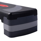 3 Levels Aerobic Workout Home Gym 4 Block Bench Step Stepper - Side View