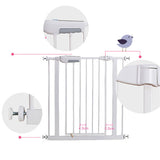Adjusted Baby Pet Child Safety Security Gate Auto Swing Door - Top-Down View