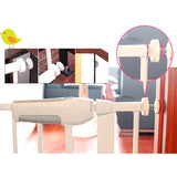 Adjusted Baby Pet Child Safety Security Gate Auto Swing Door - Close-Up Angle