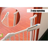 Adjusted Baby Pet Child Safety Security Gate Auto Swing Door - Low Angle