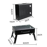 Outdoor Camping Portable & Foldable Charcoal BBQ Grill Hibachi Picnic Barbecue - Extra Image