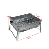 Portable Stainless Steel BBQ Charcoal Wood Outdoor Barbecue Grill Camping Picnic - Extra Image