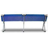 Camping Bed Folding Stretcher Light Weight w/ Carry Bag Camp Portable - blue - Top-Down View