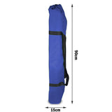 Camping Bed Folding Stretcher Light Weight w/ Carry Bag Camp Portable - blue - Low Angle