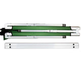 Camping Bed Folding Stretcher Light Weight w/ Carry Bag Camp Portable - green - Side View