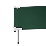 Camping Bed Folding Stretcher Light Weight w/ Carry Bag Camp Portable - green - Rear View