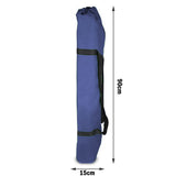 Camping Bed Folding Stretcher Light Weight w/ Carry Bag Camp Portable - navy - Low Angle