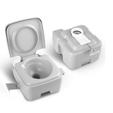 20L Outdoor Portable Camping Toilet With Carry Bag - Top-Down View