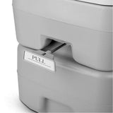 20L Outdoor Portable Camping Toilet With Carry Bag - Low Angle