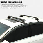 105cm Universal Car Roof Racks Carrier Adjustable Cross Bars Aluminium Alloy Lockable, Adjustable