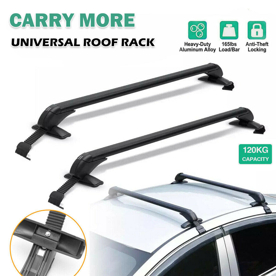 105cm Universal Car Roof Racks Carrier Adjustable Cross Bars Aluminium Alloy Lockable, image 11