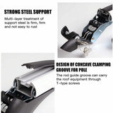 115cm Universal Car Roof Racks Carrier Adjustable Cross Bars Aluminium Alloy Lockable - Side View