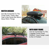 115cm Universal Car Roof Racks Carrier Adjustable Cross Bars Aluminium Alloy Lockable - 45-Degree Angle