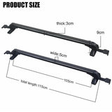 115cm Universal Car Roof Racks Carrier Adjustable Cross Bars Aluminium Alloy Lockable - Extra Image