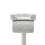 158cm Cat Tree Scratching Post Scratcher Pole Gym Toy House Furniture Multilevel - beige - Rear View