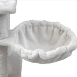 158cm Cat Tree Scratching Post Scratcher Pole Gym Toy House Furniture Multilevel - beige - Close-Up Angle
