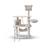 158cm Cat Tree Scratching Post Scratcher Pole Gym Toy House Furniture Multilevel - beige - Extra Image