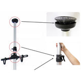 Heavy Duty Aluminum Alloy 2 Bike Bicycle Hanger Parking Rack Storage Stand To 4M - Front View