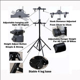 Foldable Bike Display Floor Storage Bicycle Indoor Cycling Hanger Rack Stand - Front View