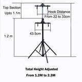 Foldable Bike Display Floor Storage Bicycle Indoor Cycling Hanger Rack Stand - Side View