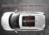 125CM Universal Adjustable Aluminum Alloy Car Roof Rack Cross Bars Carrier Lock - Front View