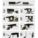 Premium Storage Hoist Surfboard Kayak Bicycle Rack Bike Lift Ceiling Hook Hanger - Rear View