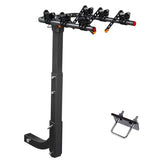 3 Bike Rack Bicycle Car Rear Carrier 2 Steel Foldable Steel Hitch Mount Towbar