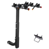 3 Bike Rack Bicycle Car Rear Carrier 2 Steel Foldable Steel Hitch Mount Towbar