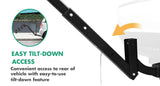 3 Bike Rack Bicycle Car Rear Carrier 2 Steel Foldable Steel Hitch Mount Towbar - 45-Degree Angle