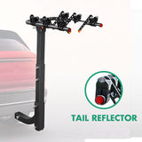 3 Bike Rack Bicycle Car Rear Carrier 2 Steel Foldable Steel Hitch Mount Towbar - Extra Image