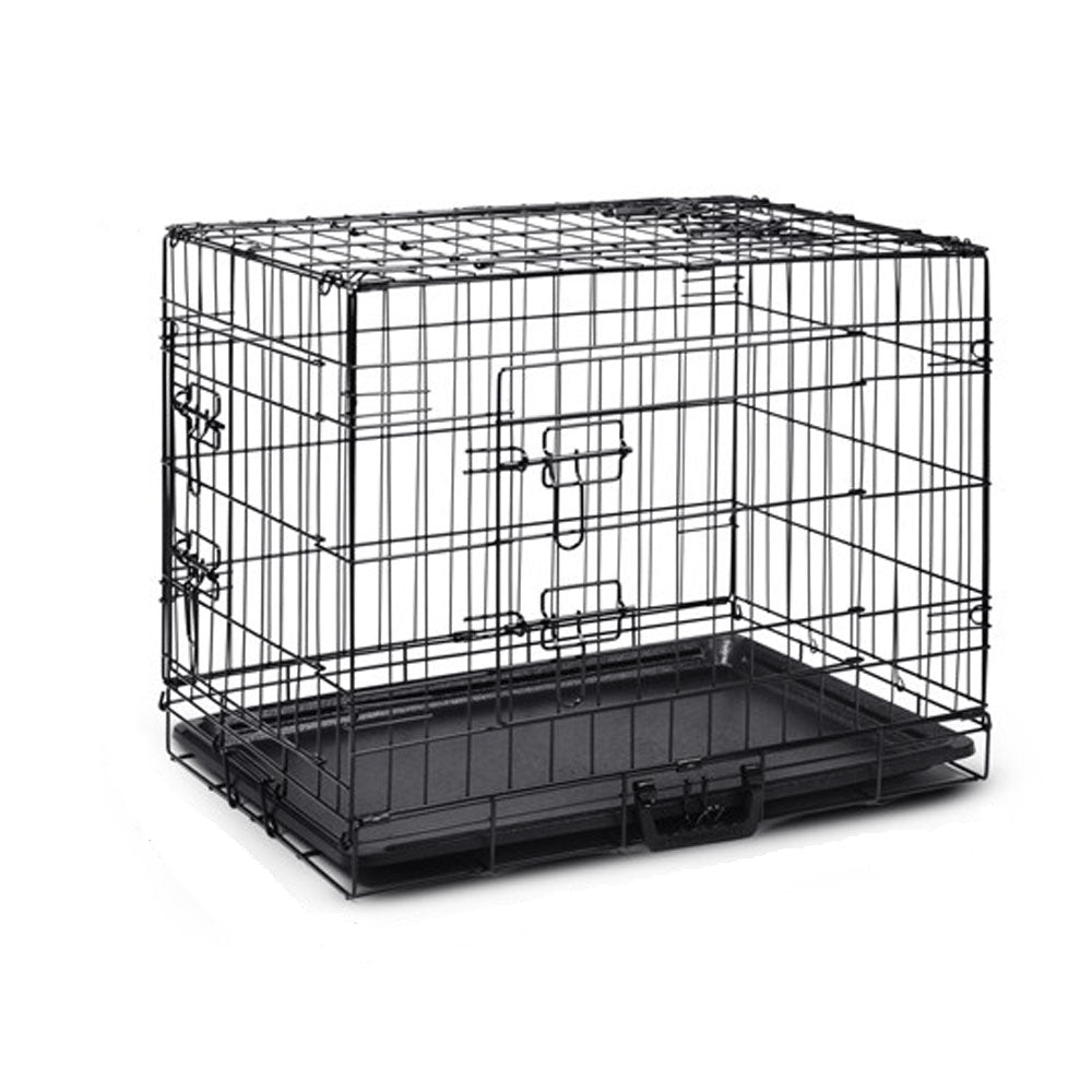 42 Portable Pet Dog Cage Collapsible Metal Crate Kennel