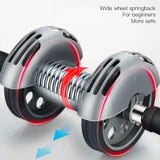 Exercise Wheel Double AB Roller Abs Abdominal Workout Fitness Gym with Knee Pad - Close-Up Angle