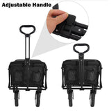 Foldable Collapsible Wagon Cart Garden Beach Outdoor Shopping Trolley Fishing Camping - Extra Image