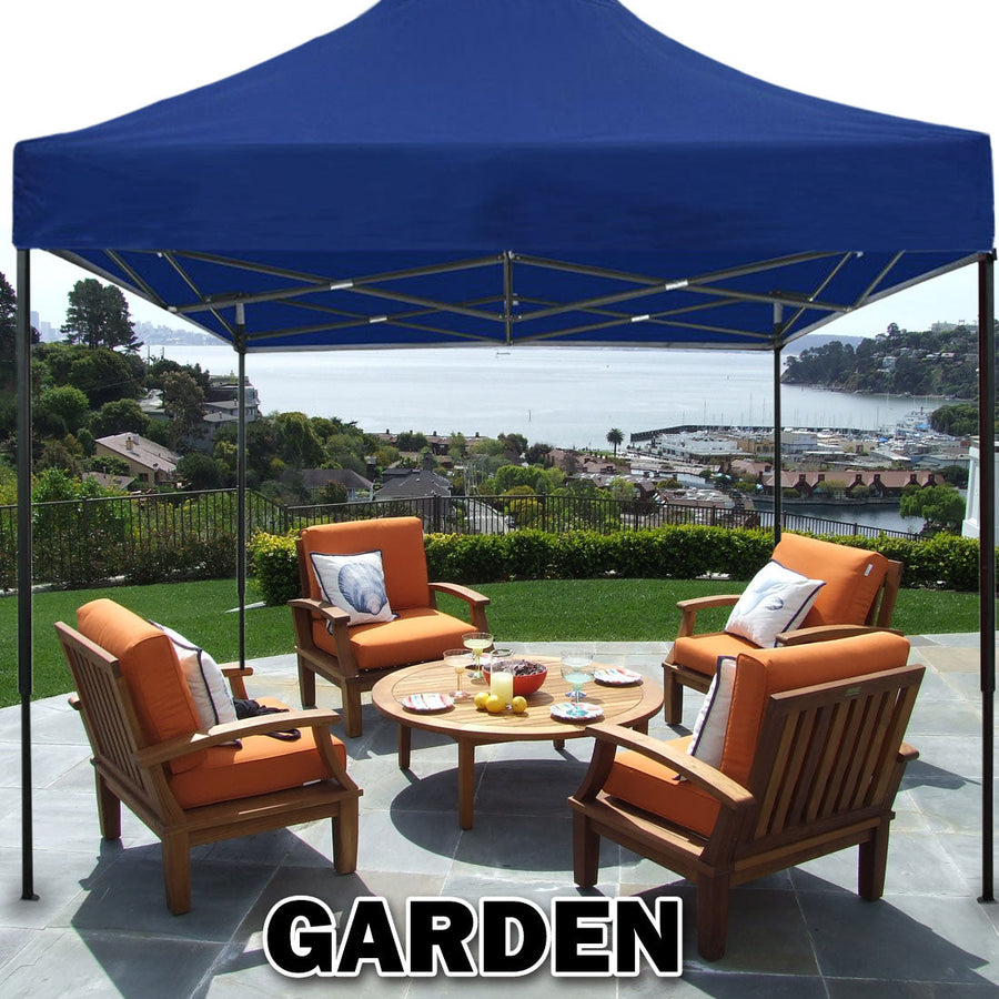 3x3m blue pop up gazebo marquee with side wall and steel frame, image 9