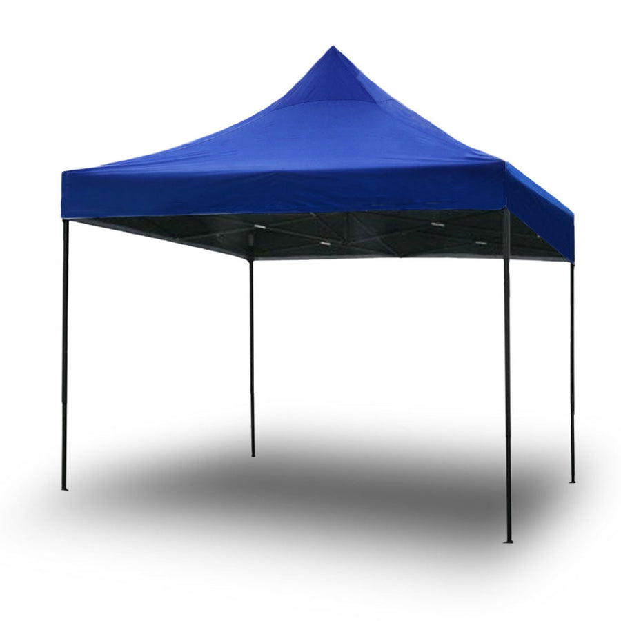 3x3m blue pop up gazebo marquee with side wall and steel frame, image 11