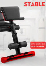 Adjustable FID Ab Abdominal Weight Press Bench Fitness Incline Sit up Gym Flat - Top-Down View
