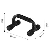 Push Up Bar handle Push-up Stand Grip For Home Fitness Exercise Workout - black - 45-Degree Angle