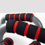 Push Up Bar handle Push-up Stand Grip For Home Fitness Exercise Workout - red - Side View