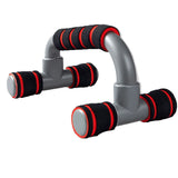 Push Up Bar handle Push-up Stand Grip For Home Fitness Exercise Workout - red - Top-Down View