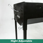 Large Portable Charcoal Outdoor BBQ Barbecue Grill Set, image 4
