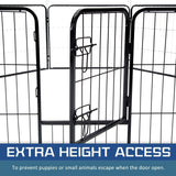 Extra Heavy Duty 8 Panel Pet Playpen Dog Cage Puppy Exercise Crate Enclosure Rabbit Fence - Top-Down View