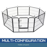 Extra Heavy Duty 8 Panel Pet Playpen Dog Cage Puppy Exercise Crate Enclosure Rabbit Fence - Extra Image