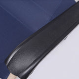 Reclining Sun Beach Deck Lounge Chair Outdoor Folding Camping Fishing Arm Rest - navy - Side View