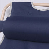 Reclining Sun Beach Deck Lounge Chair Outdoor Folding Camping Fishing Arm Rest - navy - Top-Down View