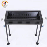Portable Outdoor Mangal BBQ Grill Charcoal Shish Kebab Shashly Picnic Camping - Front View