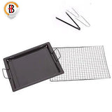 Portable Outdoor Mangal BBQ Grill Charcoal Shish Kebab Shashly Picnic Camping - 45-Degree Angle