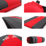 2 x 5cm Thick Self Inflating Mattress Sleeping Mat Air Bed Camping Camp Hiking Joinable Red - Front View