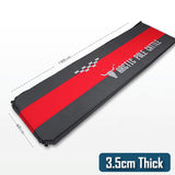 2 x 5cm Thick Self Inflating Mattress Sleeping Mat Air Bed Camping Camp Hiking Joinable Red - Side View