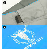 Outdoor Camping Envelope Sleeping Bag Thermal Tent Hiking Winter Single -15C - blue - Front View